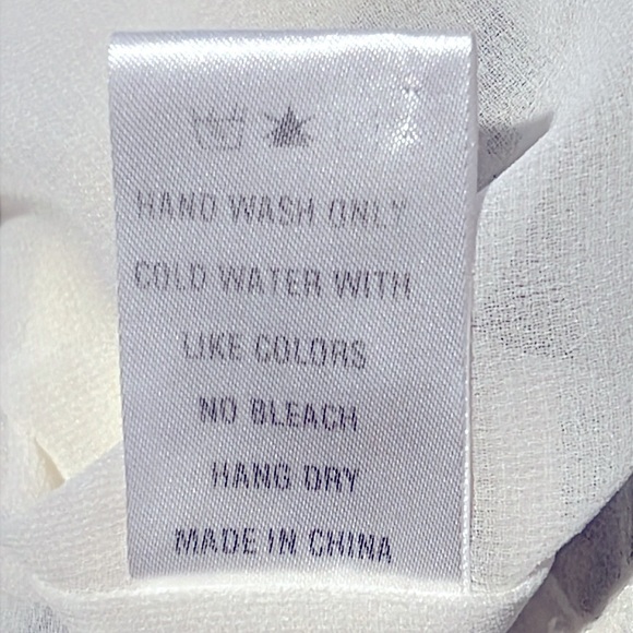 Bohme floral chiffon tiered boho dress sz L fully lined - Picture 15 of 15